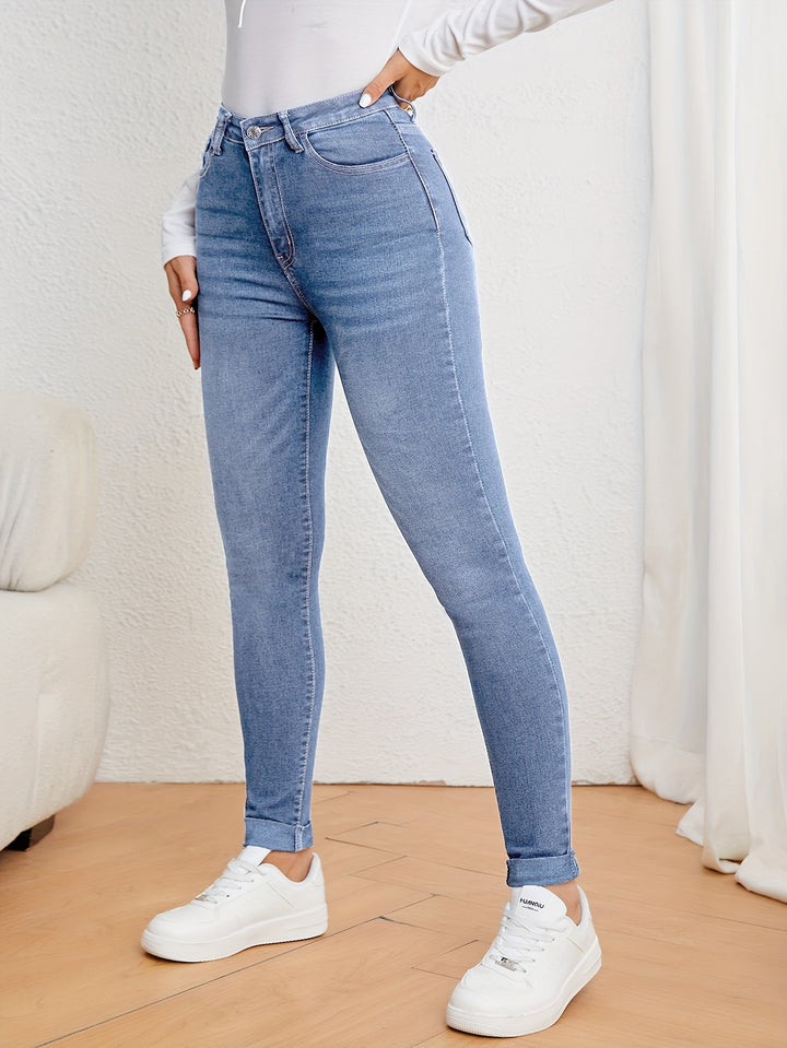 High-Waist Skinny Jeans