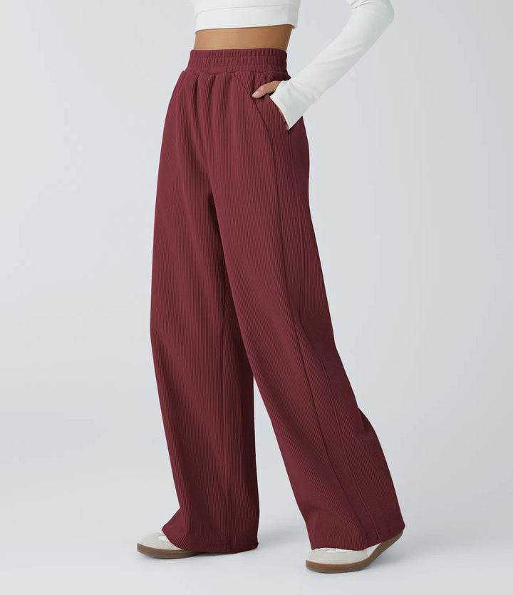 LaFashionMode - Casual Broek van Ribfluweel