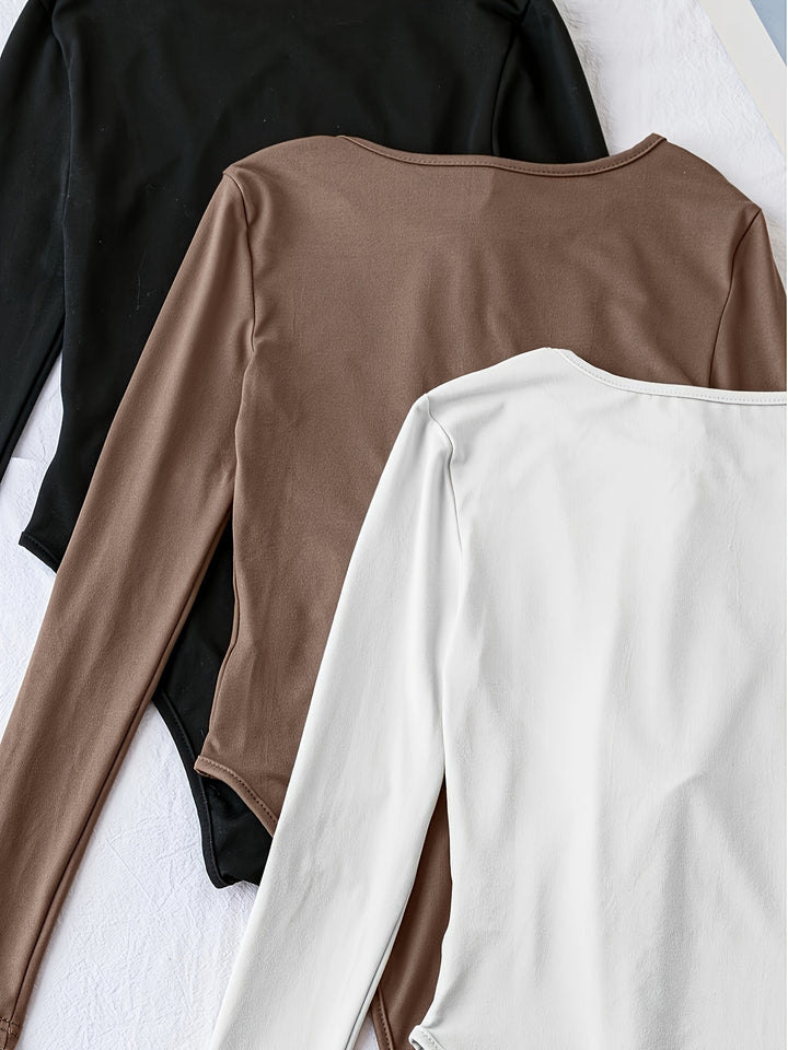 Bodysuit met Ronde Hals, 3-Delige Set
